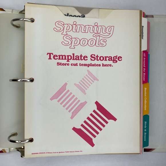 Vintage 1990 Georgia Bonesteel's Spinning Spools Pattern Club For Quilters Vol 1 - Picture 2 of 16
